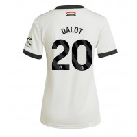 Dres Manchester United Diogo Dalot #20 Tretina pre Ženy 2024-25 Krátky Rukáv